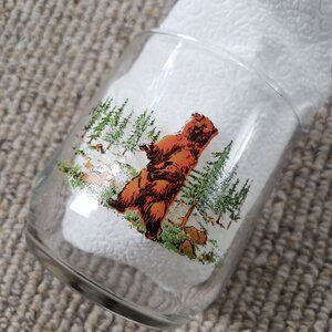 Vintage Sunoco North American Wildlife Collector Drinking Glasses: Grizzly Bear